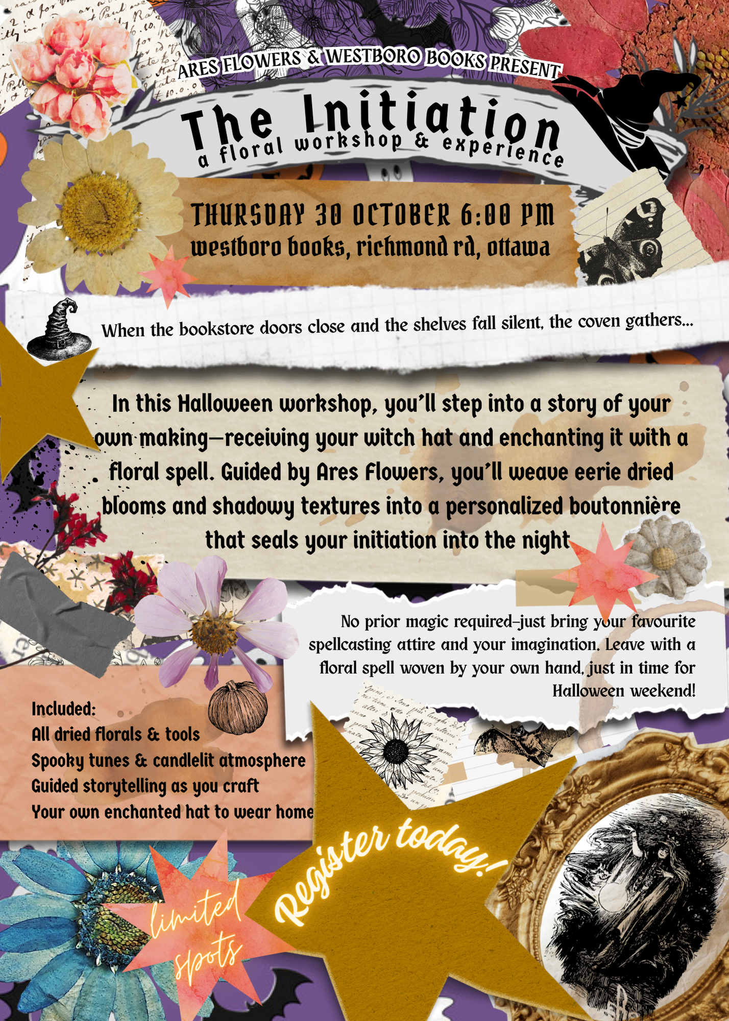 Halloween Dried Floral Workshop